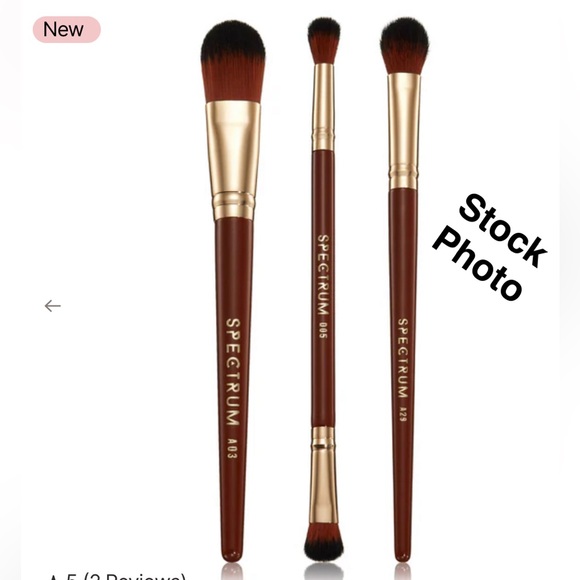 NWT 3pc SPECTRUM Pantherine Multi-Tasking Synthetic Makeup Brush Set - Picture 7 of 8